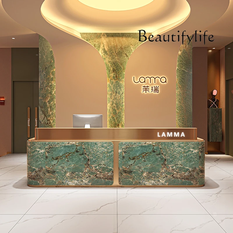 Office Furniture Jb - JB 체크아웃 그린 프론트 데스크 리셉션