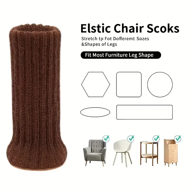 Visitor Chair Padded - 4/8/16PCS 의자 다리 양말 미끄럼 방지