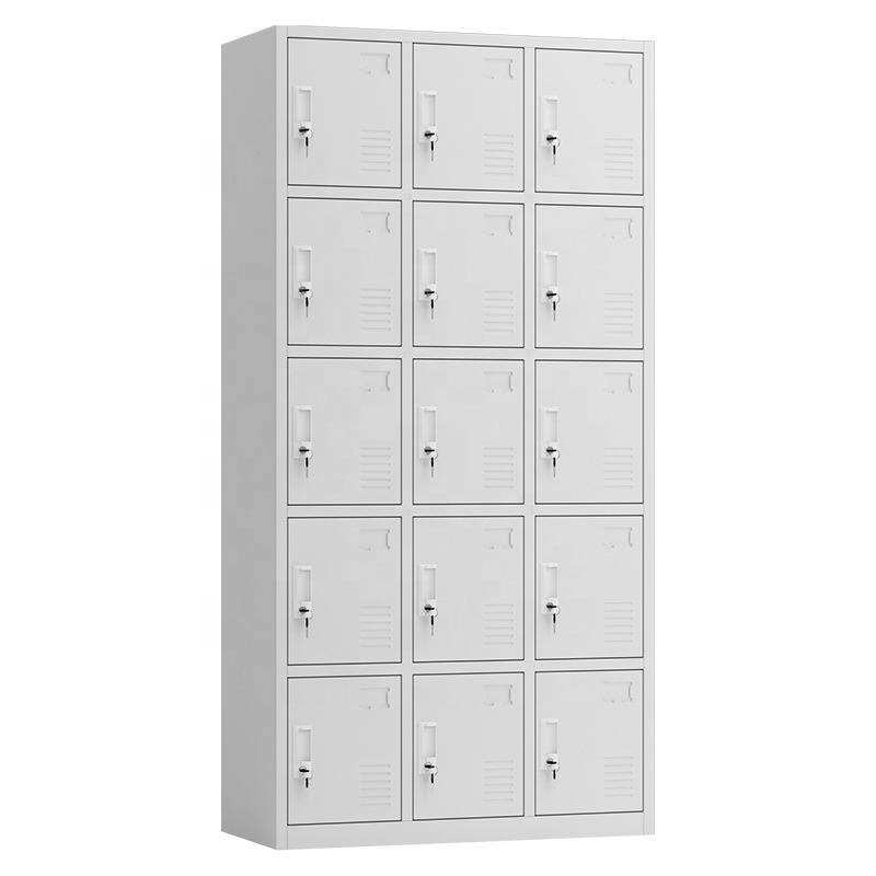 Office Furniture Factory - 슈퍼마켓 공장 직원용 금속 사물함 15개
