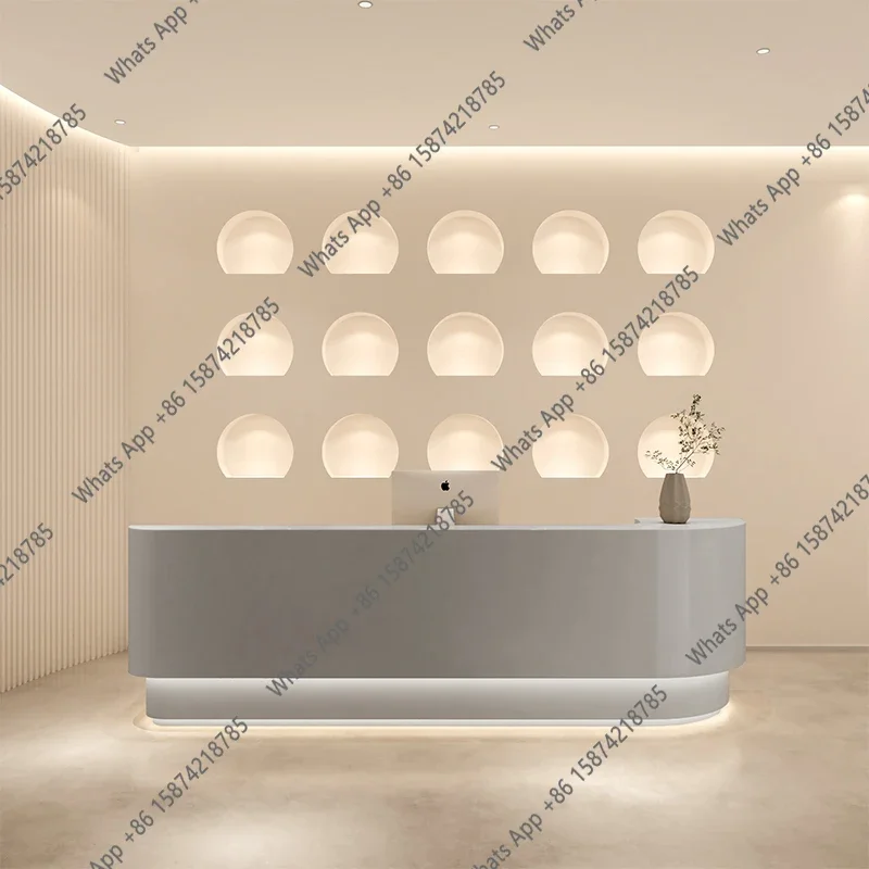 이씨 의류 매장 접수 데스크 로고 LED 베이지색 계산 - Office Furniture Logo 리뷰 및 가격