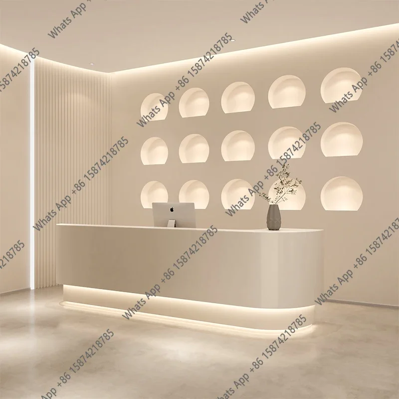 이씨 의류 매장 접수 데스크 로고 LED 베이지색 계산 - Office Furniture Logo 리뷰 및 가격