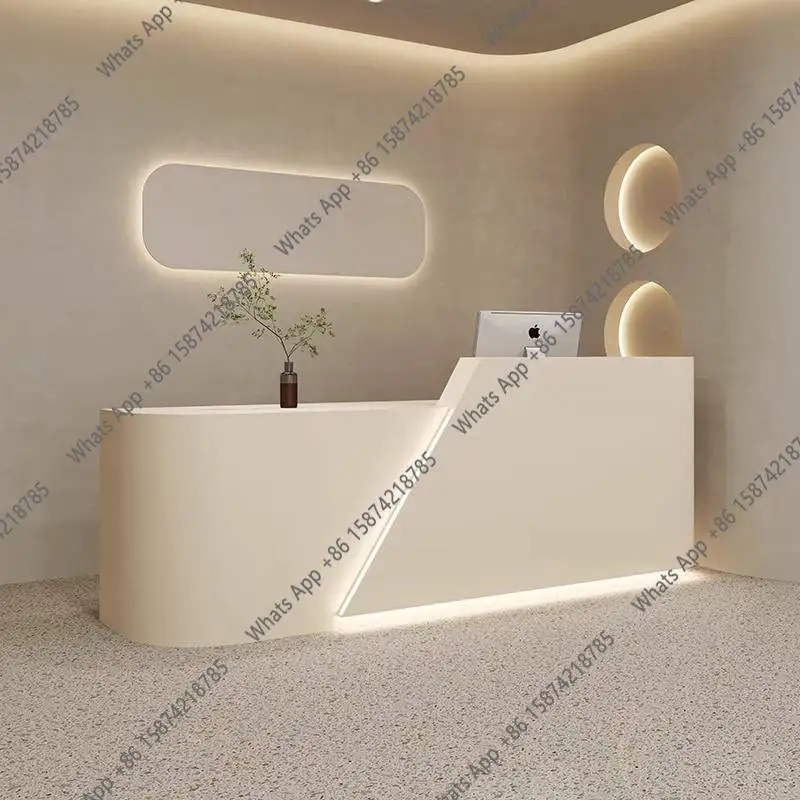 DC MT 화이트 서랍형 접수 데스크 뷰티 살롱 로고  - Office Furniture Logo 리뷰 및 가격