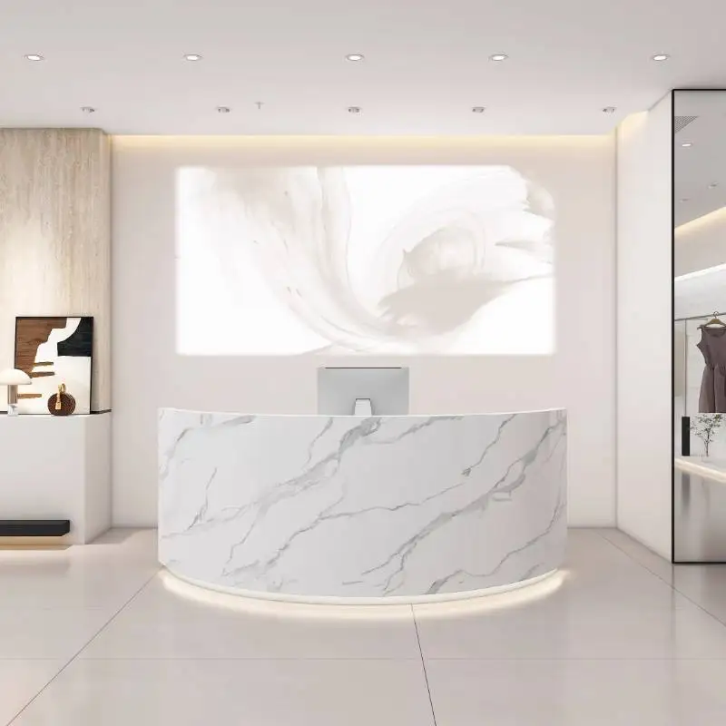 디자인 로고 리셉션 데스크 뷰티 살롱 럭셔리 계산대 리 - Office Furniture Logo 리뷰 및 가격