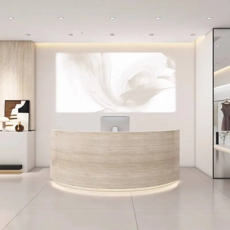디자인 로고 리셉션 데스크 뷰티 살롱 럭셔리 계산대 리 - Office Furniture Logo 리뷰 및 가격