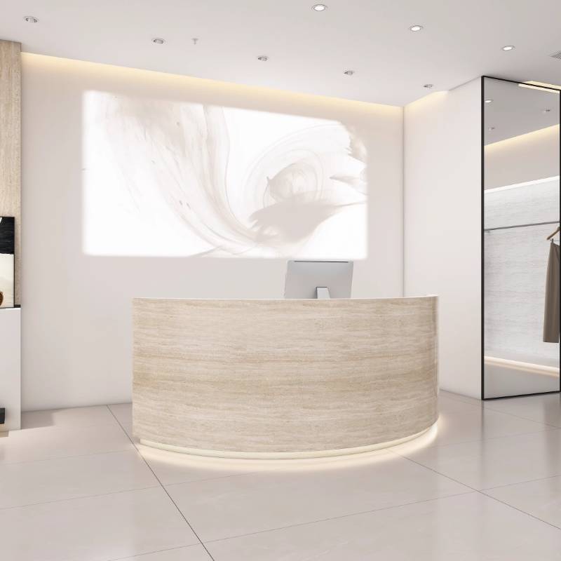 디자인 로고 리셉션 데스크 뷰티 살롱 럭셔리 계산대 리 - Office Furniture Logo 리뷰 및 가격