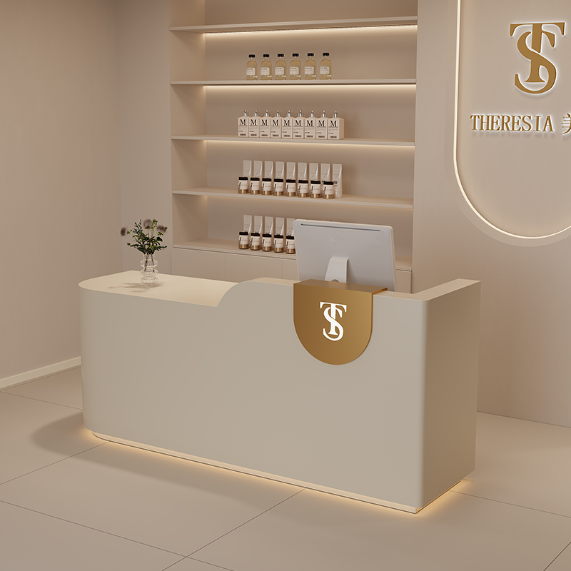 대형 카운터 로고 리셉션 데스크 클리닉 뷰티 레스토랑  - Office Furniture Logo 리뷰 및 가격
