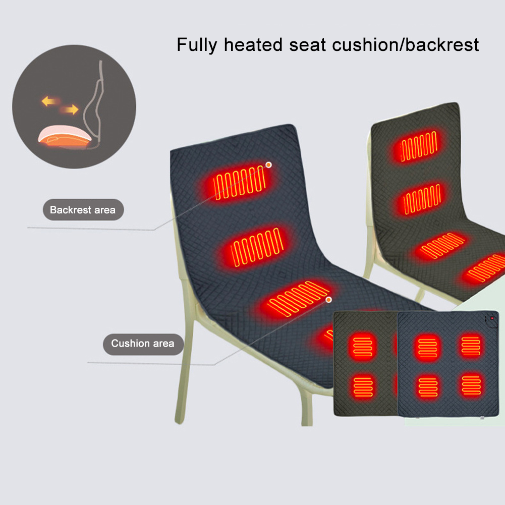 4개의 가열 구역 캠핑 의자 가열 쿠션 휴대용 가열 패 - Visitor Chair Padded 리뷰 및 가격