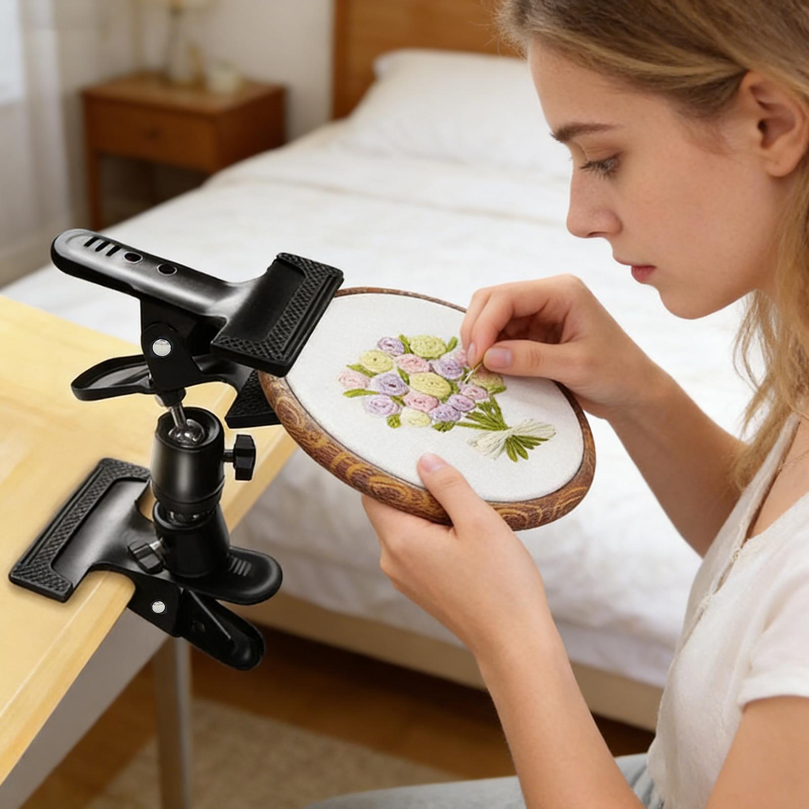 자수 홀더, 헤비 듀티, 조절 가능, 휴대용 클램프,  - Adjustable Laptop Table 리뷰 및 가격