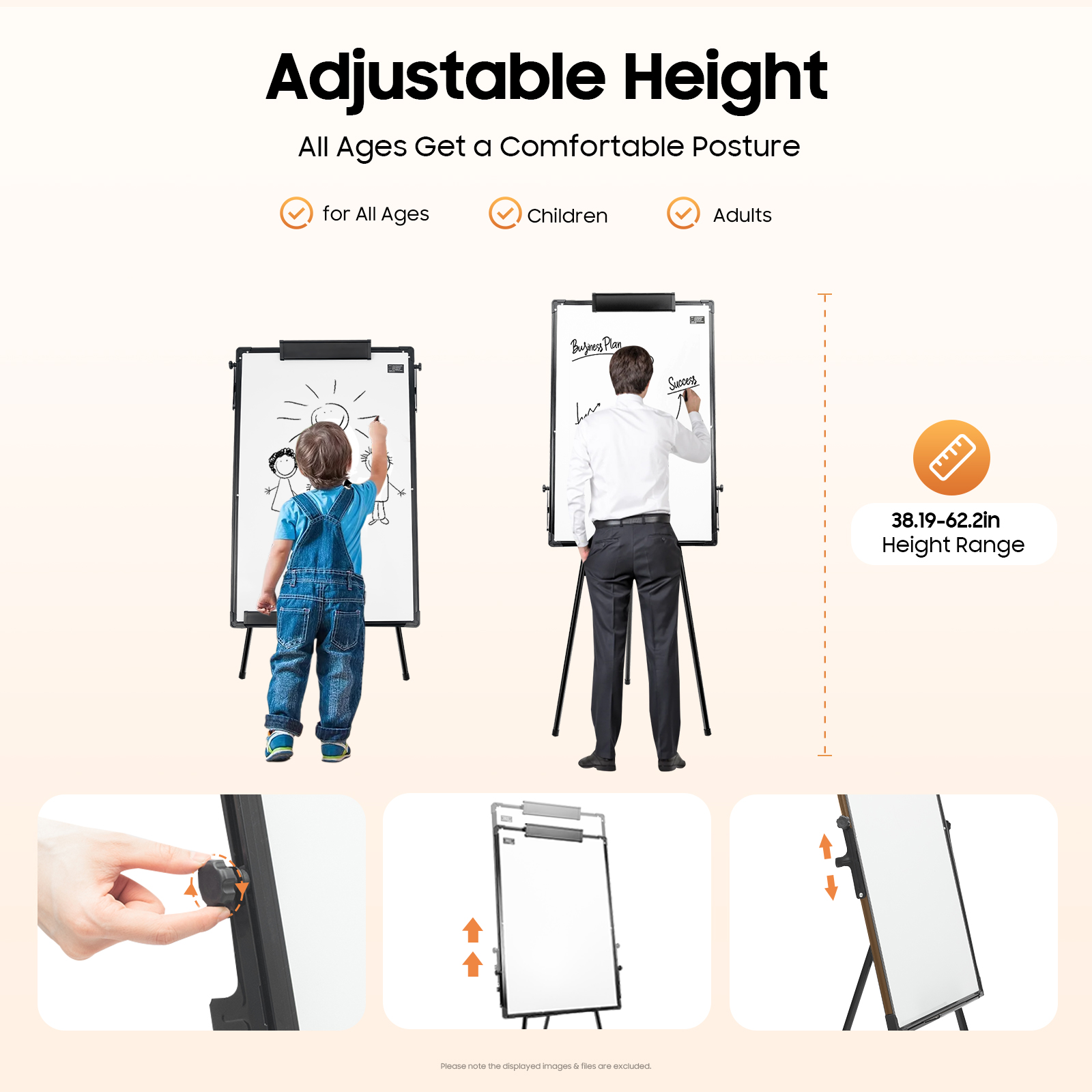 36 X 24인치 자석 화이트보드 플립차트 이젤, 높이 - Whiteboard Easel Tripod 리뷰 및 가격