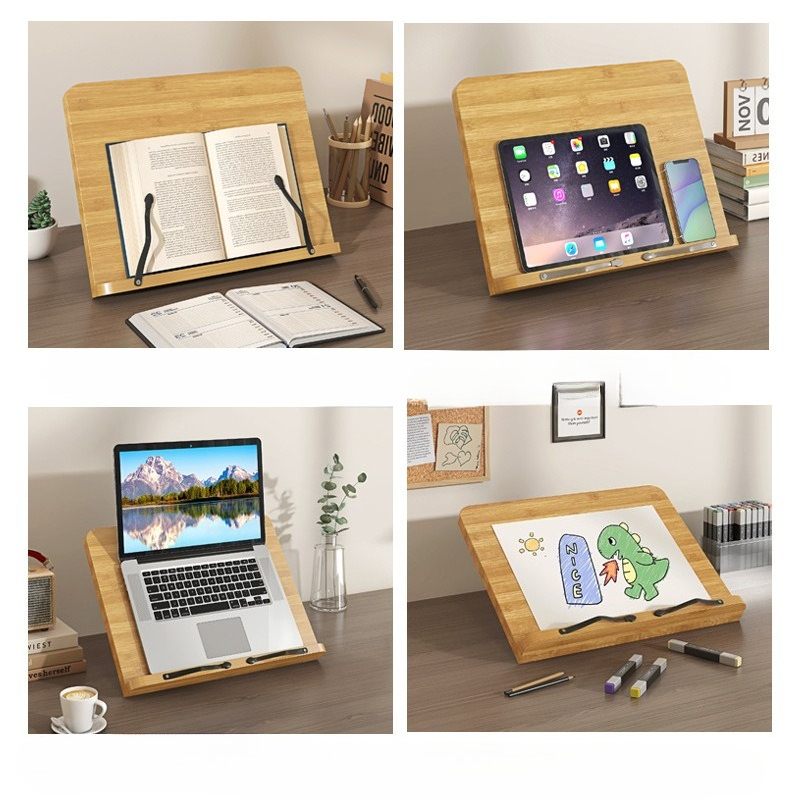 나무 독서대, 다기능 노트북 거치대, 8단계 높이 조절 - Adjustable Laptop Table 리뷰 및 가격