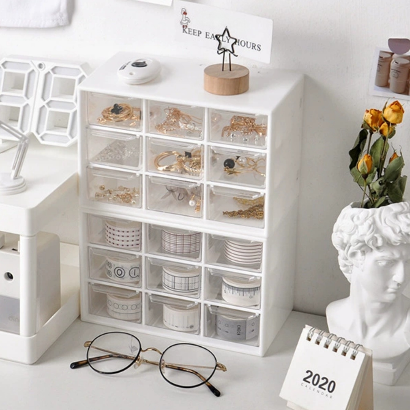 비즈 재료 보관함. 나인 그리드 서랍형 수납함은 쌓을  - Office Furniture Installation 리뷰 및 가격