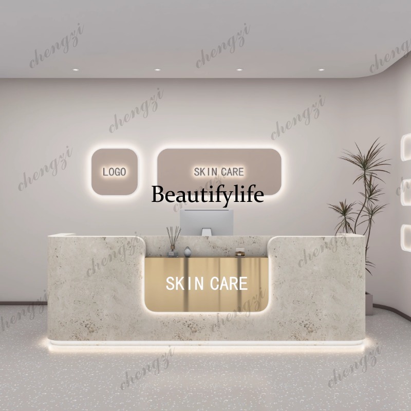 A68 로고 뷰티 리셉션 데스크 카운터 미적 디자인 사 - Office Furniture Logo 리뷰 및 가격