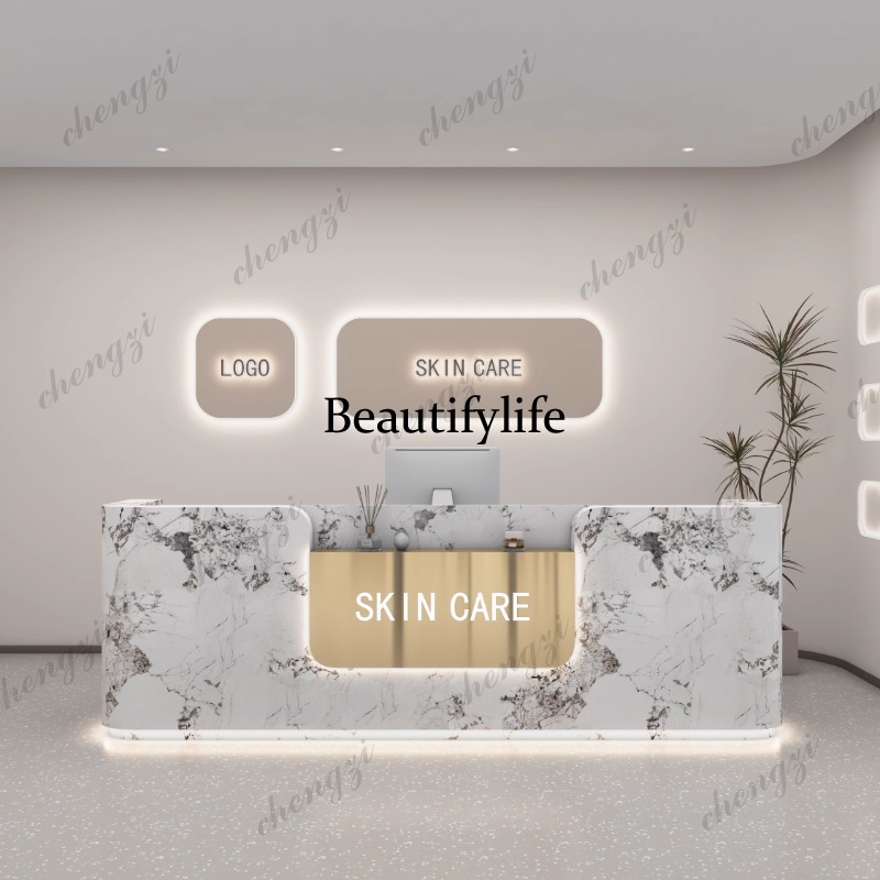A68 로고 뷰티 리셉션 데스크 카운터 미적 디자인 사 - Office Furniture Logo 리뷰 및 가격