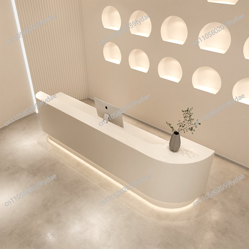 의류 매장 접수 데스크 로고 LED 베이지색 계산대 프 - Office Furniture Logo 리뷰 및 가격
