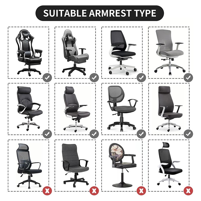 2 Pcs 사무실 의자 팔걸이 커버 사무실 이동식 팔  - Visitor Chair Padded 리뷰 및 가격