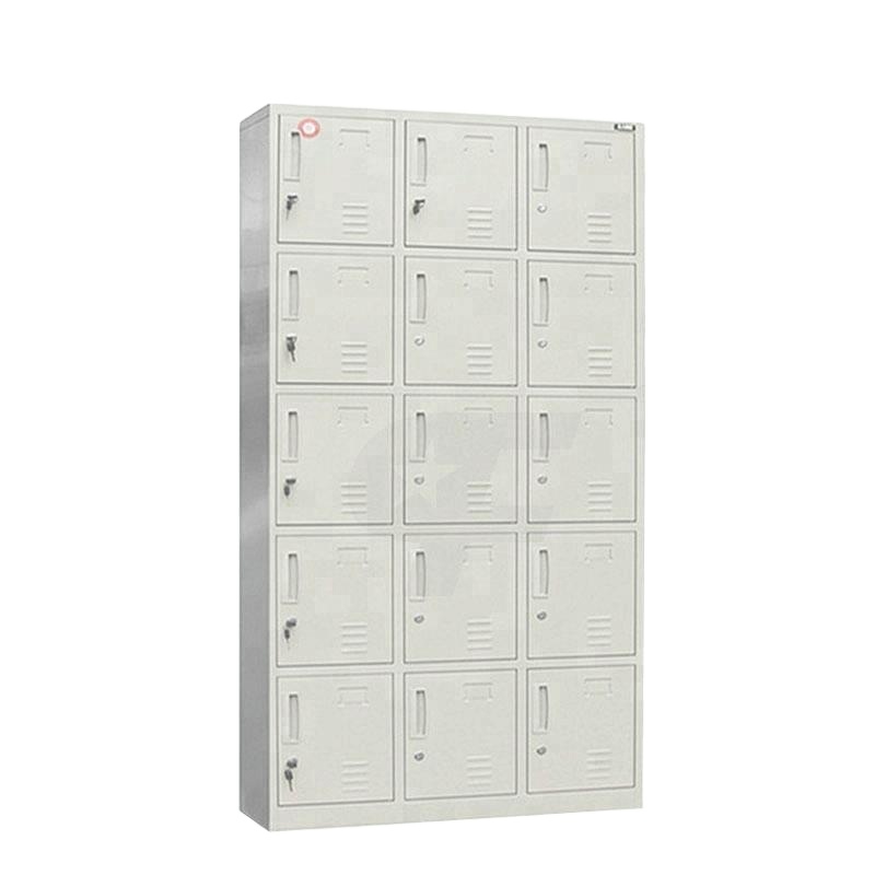 슈퍼마켓 공장 직원용 금속 사물함 15개 철문 스틸 옷 - Office Furniture Factory 리뷰 및 가격