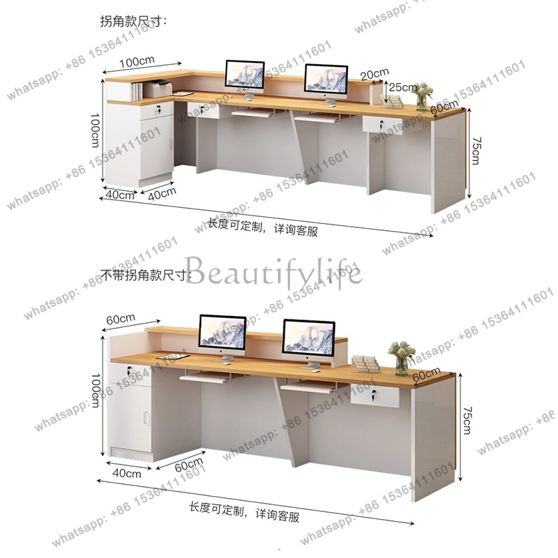 럭셔리 심플 리셉션 데스크 로고 살롱 장식 맞춤형 리셉 - Office Furniture Logo 리뷰 및 가격