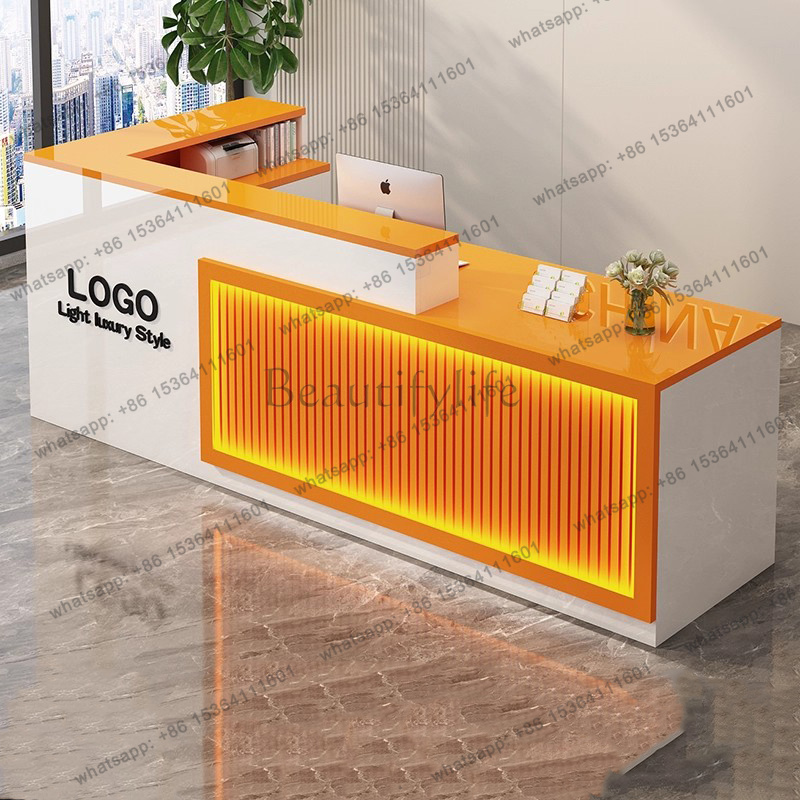 럭셔리 심플 리셉션 데스크 로고 살롱 장식 맞춤형 리셉 - Office Furniture Logo 리뷰 및 가격